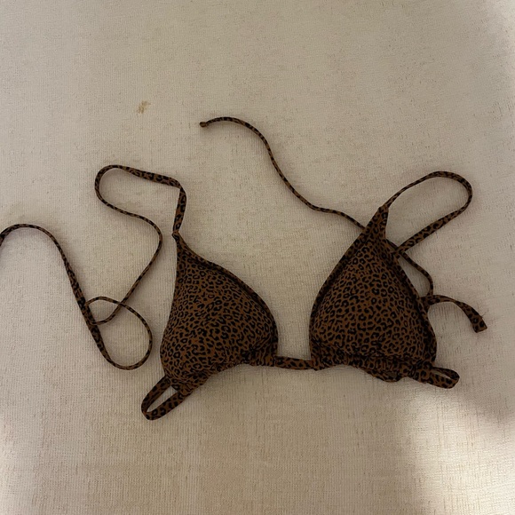 Large Animal Print Bikini Top - Picture 1 of 1